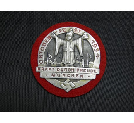 Oktoberfest 1934 Munchen Badge