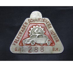 WW2 German Third Reich VW Beetle Car Repair Shop Badge.