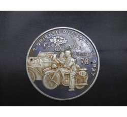 WW2 Third Reich Nazi Germany Plaque of the NSKK Motorcycle Orientation Ride 1937.